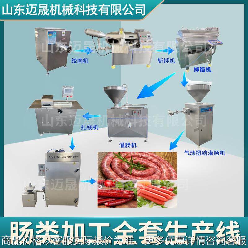 全自动香肠加工成套设备肉肠熏制生产线红肠腊肠老火腿生产流水线,清洗/食品/商业设备,肉制品加工设备,淘宝优惠券,粉丝福利购,淘宝优惠卷