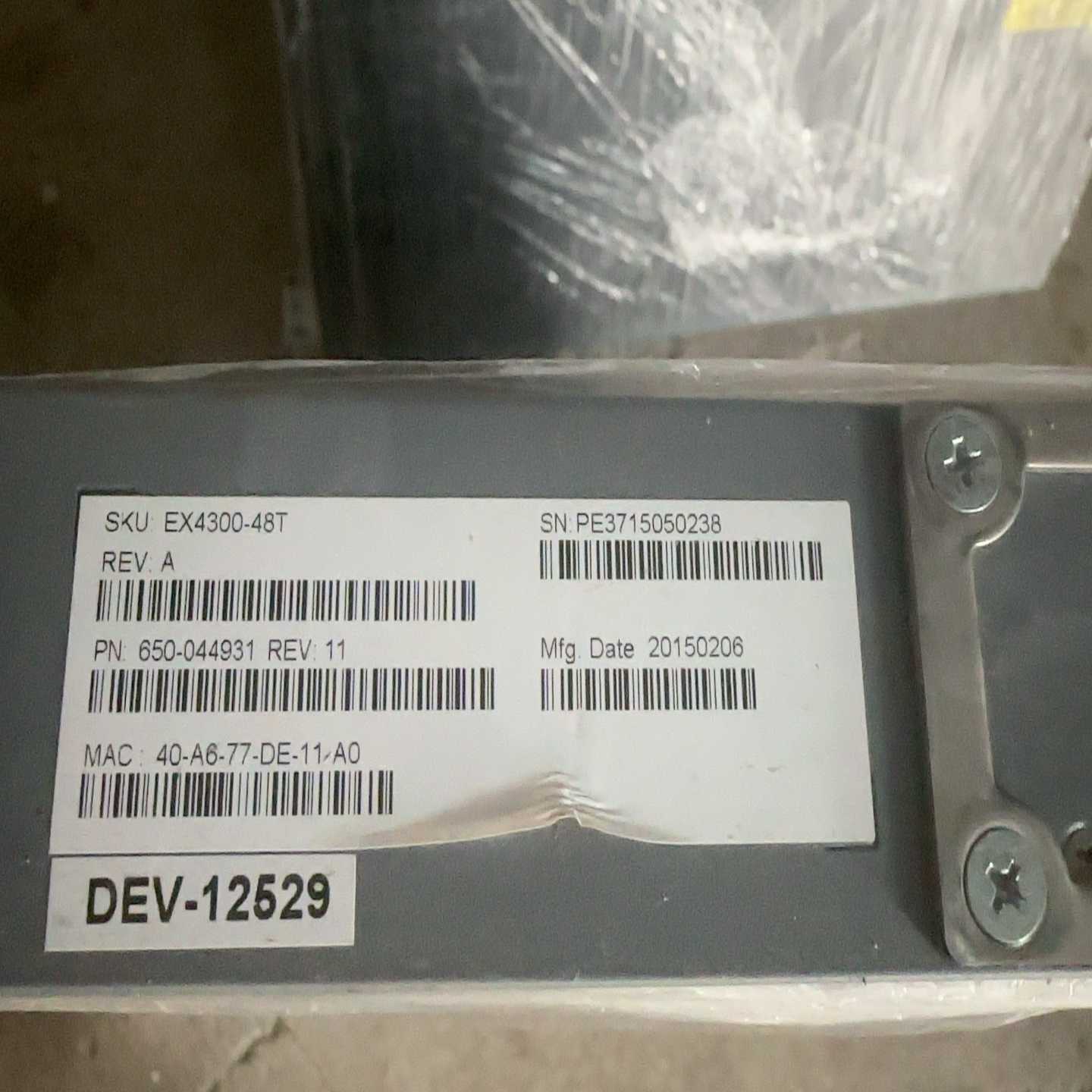 Juniper EX4300-48T 48口千兆 三层WEB（佳毅工控）