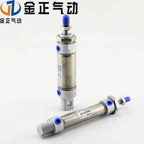 不锈钢迷你小型气动气缸MA16/20/25/532/40/50/75/100/125/150/