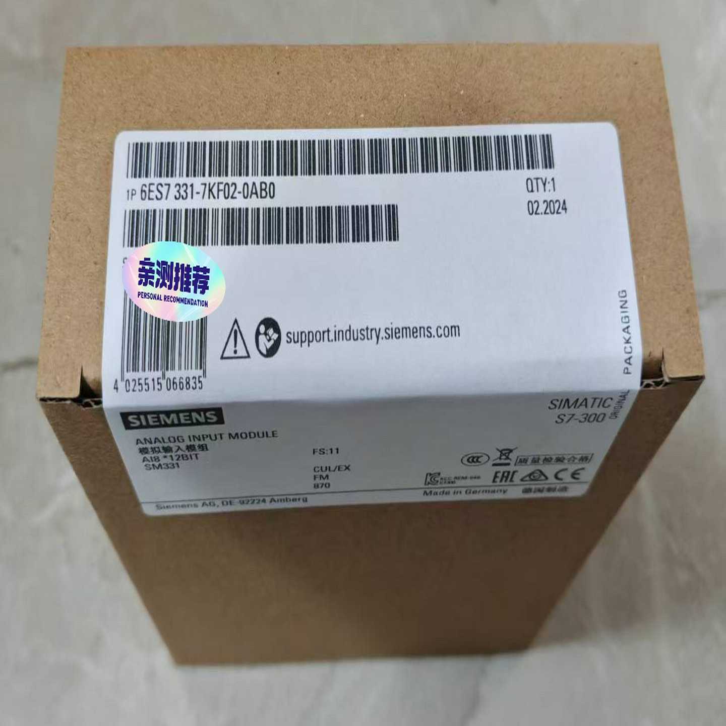 (询价)6ES7331-7KF02-0AB0，！德国制