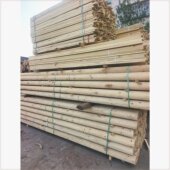 防腐木材圆木柱室外防腐松木实木圆柱冷杉定制加工圆柱房间梁室外