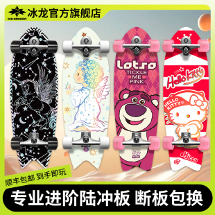 冰龙陆地冲浪板B9-2.0弹簧桥路冲滑板初学者专业陆冲板男女生