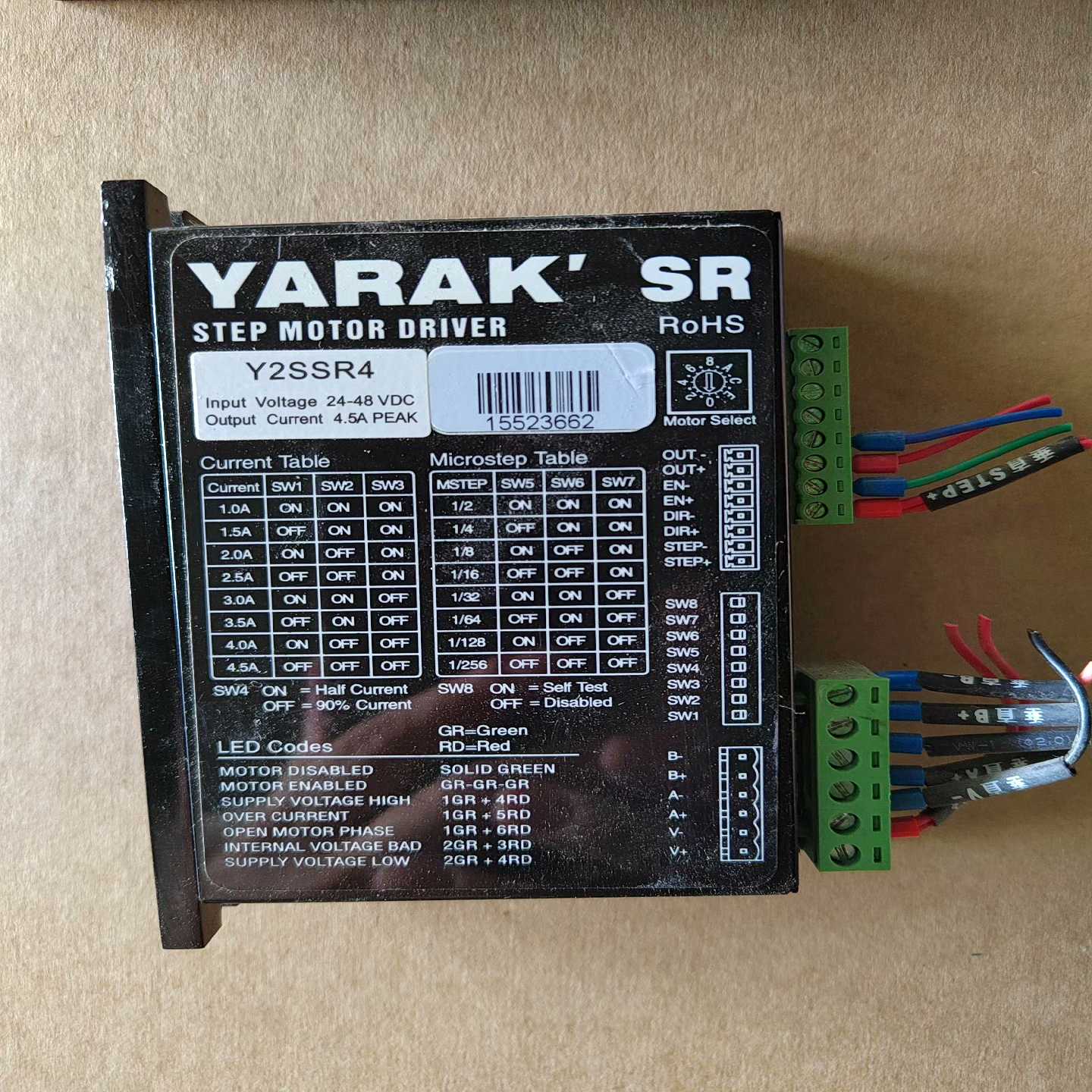 YARAK_Y2SSR4步进驱动器，拆机九成新