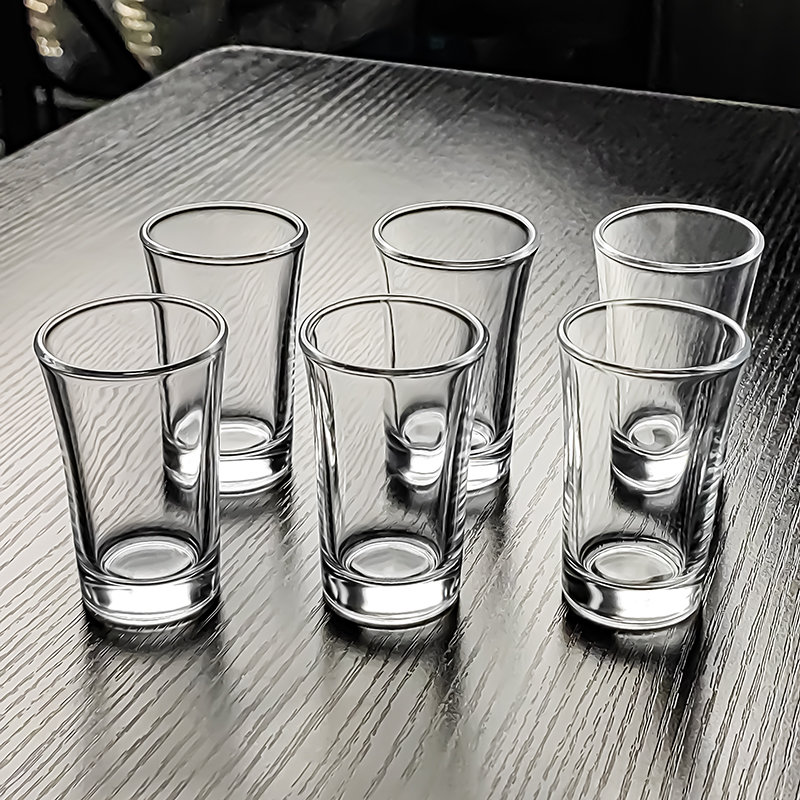 水晶玻璃一两白酒杯小酒杯1两轻奢高档家用套装高级感精致高