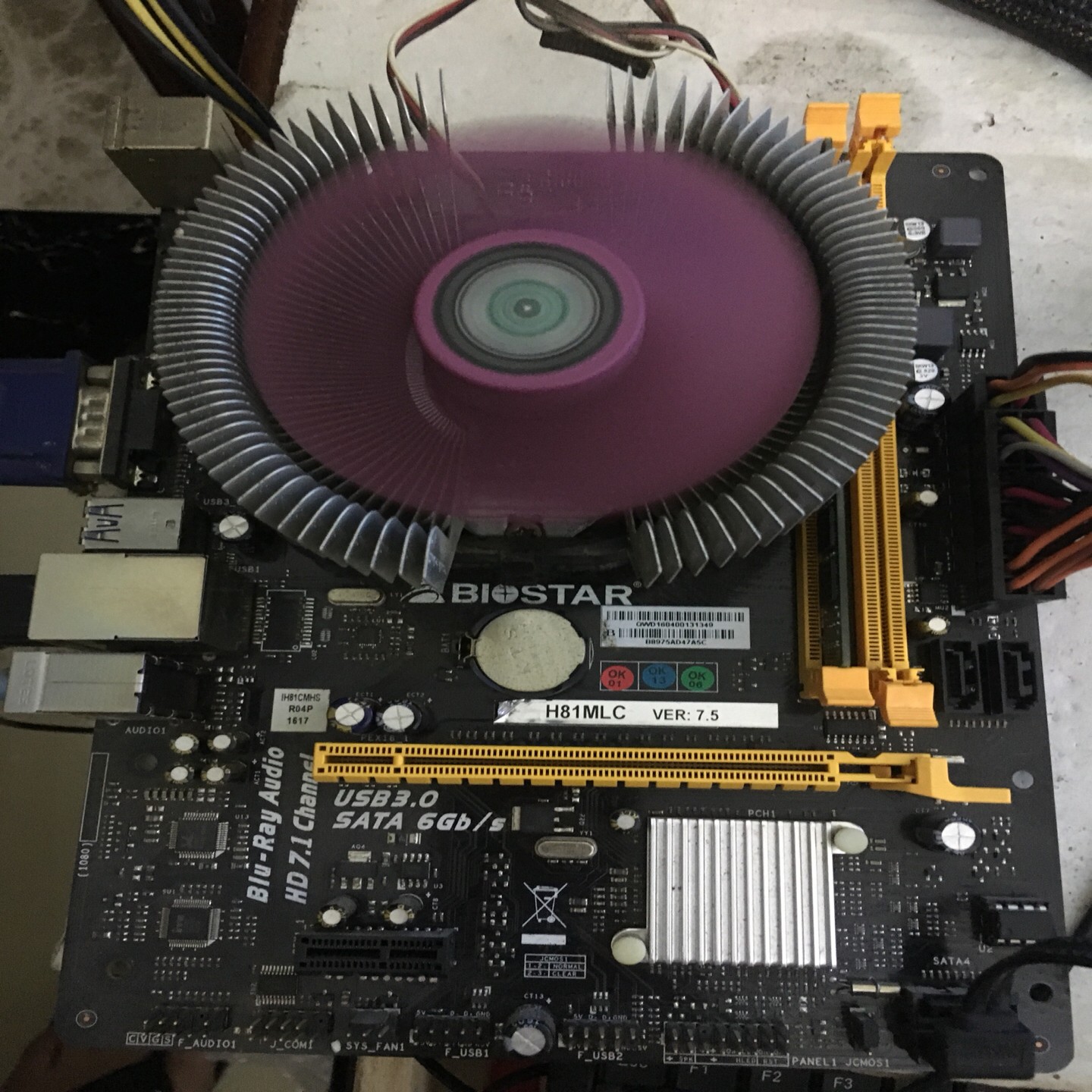 映泰H81MLC VER75带CPU-1840 测试功能【议价】