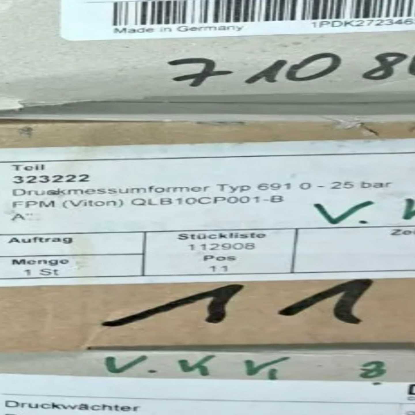 Druek Typ 691 0-25bar QLB10CP0【侨报商行】