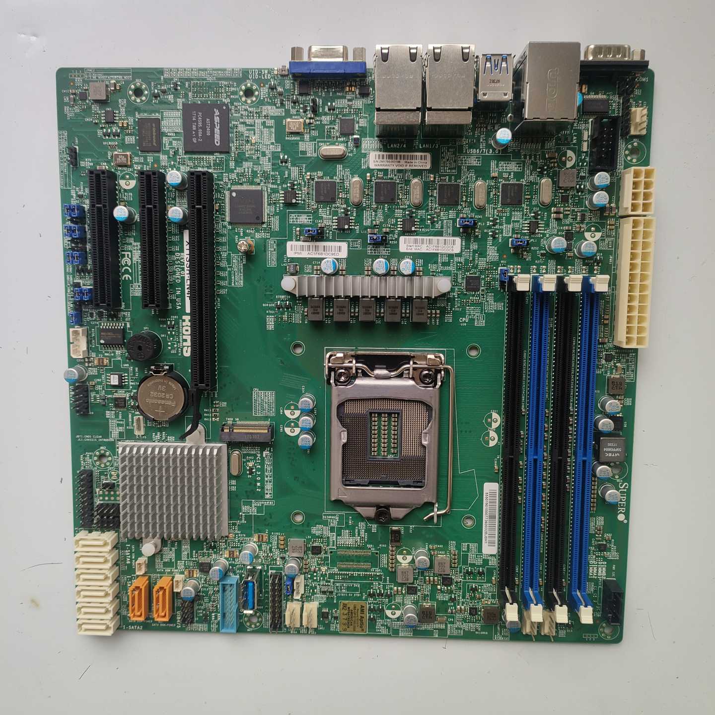 超微主板X11SSH-LN4FREV:1.01，C236芯-询价客服