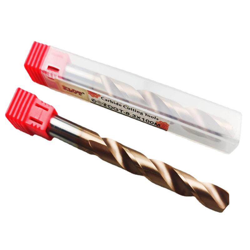 KLOT涂层60度钨钢钻头加长钻头YG10X整体硬质合金麻花钻6*120-150