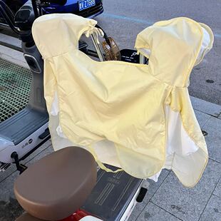 高颜值电动车挡风被夏季 爱玛通用 防晒防水薄款 女士雅迪电瓶车新款