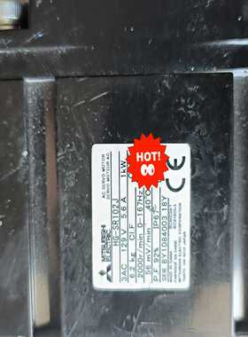 Mitsubishi/三菱伺服电机，型号：HG-SR102J【侨报商行】