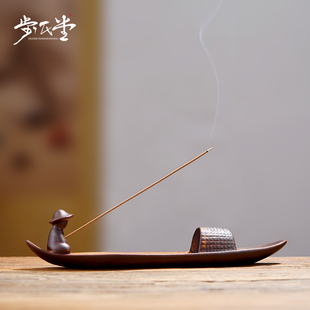 步氏堂新款创意陶瓷线香炉家用室内禅意卧香炉沉香檀香熏香炉