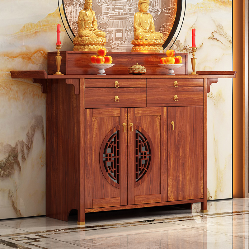 实木佛龛佛台家用香案供桌财神爷柜子关公观音菩萨佛像橱柜小贡台
