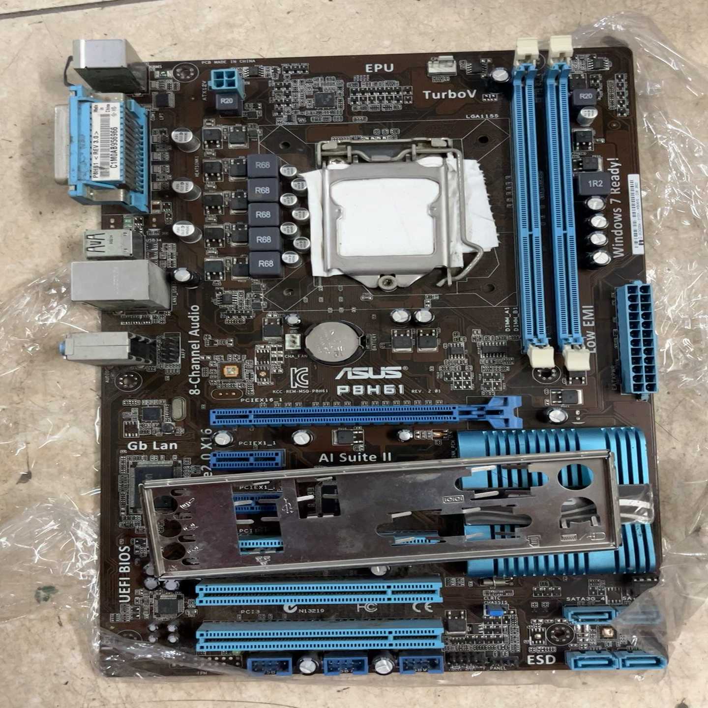 Asus华硕P8H61 带挡板，议价