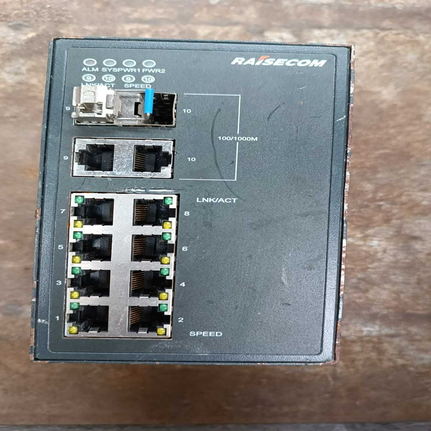 瑞斯康工业以太网交换机S1010i-4FX-6FE无拆无修【鑫鑫商铺】