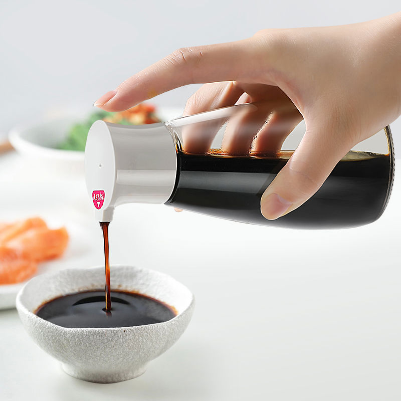 日式玻璃酱油醋专用瓶家用厨房生抽香油分装瓶迷你小油壶不挂油