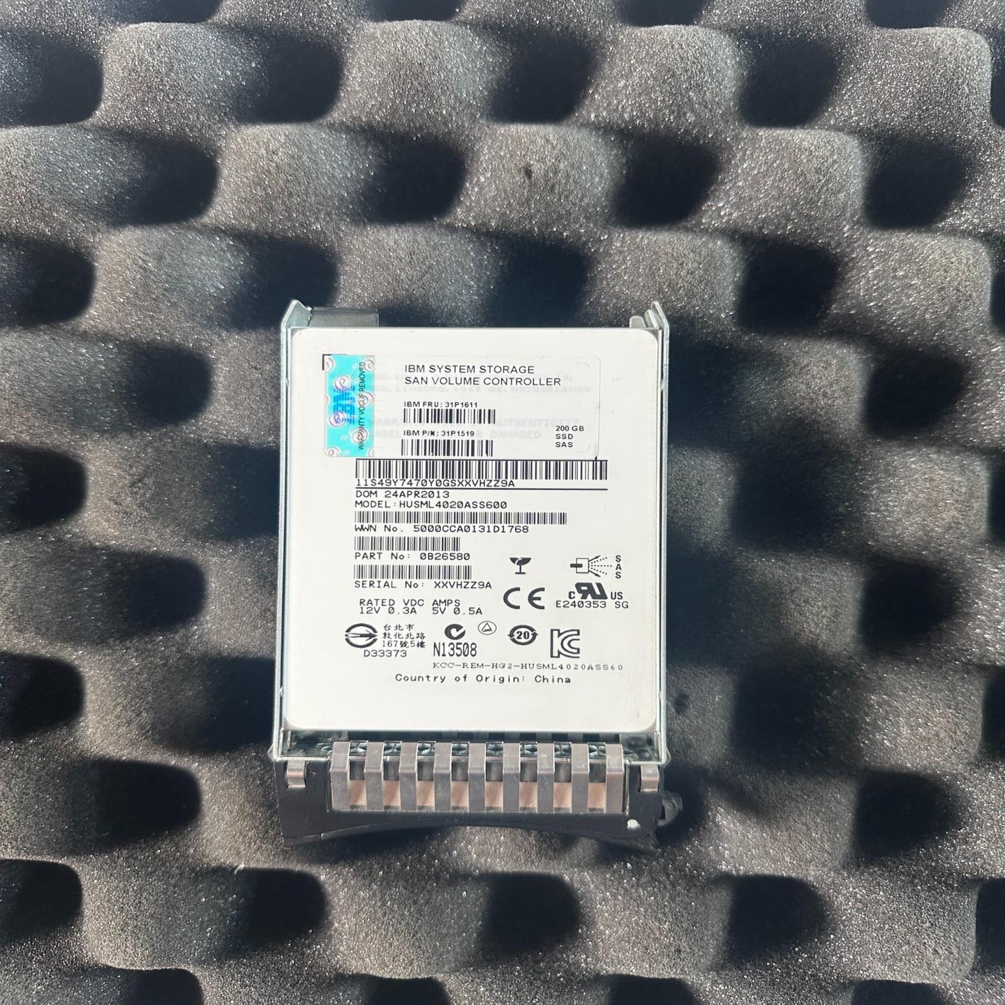 【议价】IBM－31P1611 31P1519 SSD 200GB