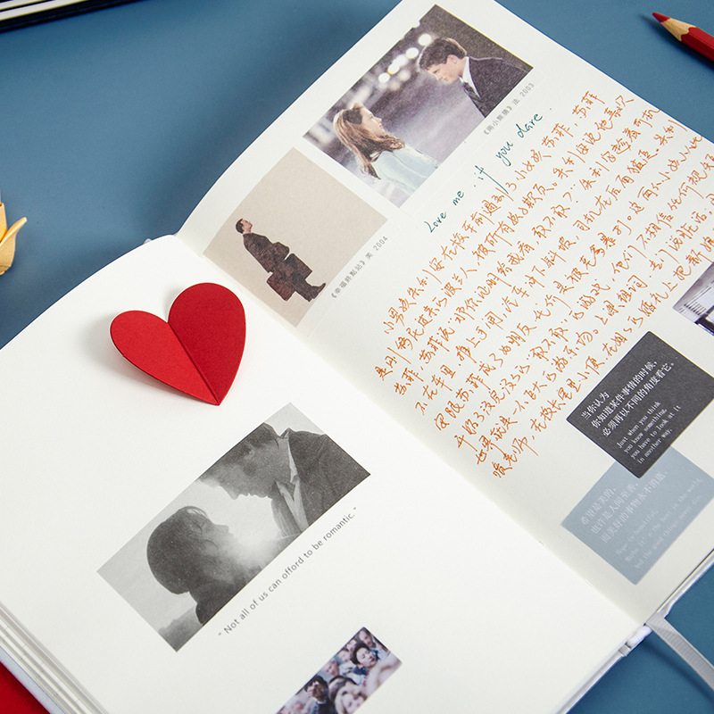 浪漫爱情笔记本子偏爱电影情侣恋爱手账本日记记事本女友情人