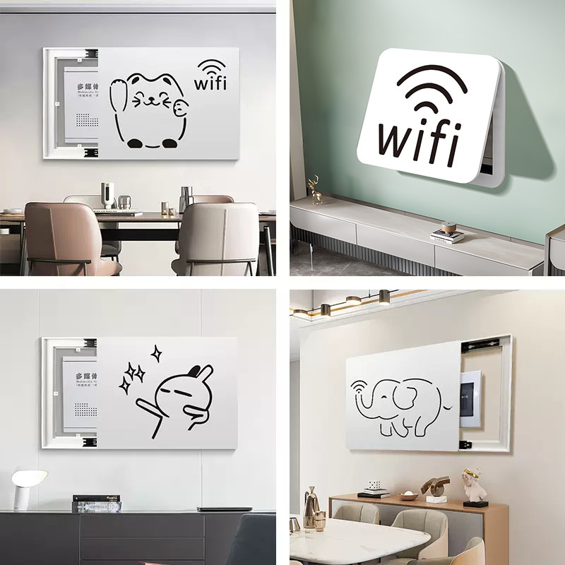 电表箱装饰画配电箱多媒体遮挡路由器网线盒挂画弱电箱集线箱壁画