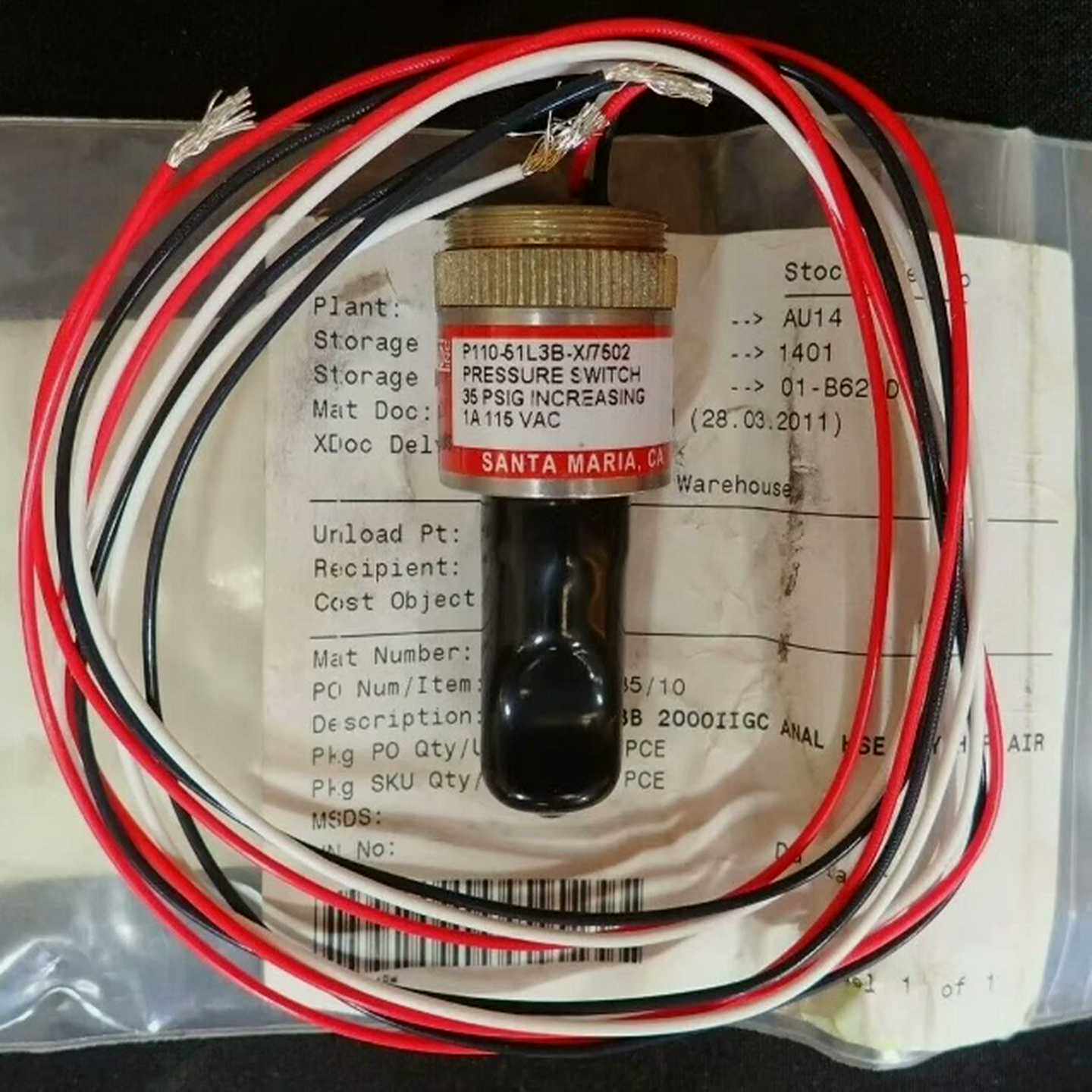 ABB压力开关 3617302-1037 P110-51L3（瓠子电子）