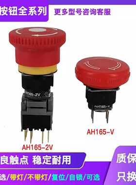 蘑菇头急停按钮开关AH165-2V  2VR11 2VL  VR02 V5R02 V5R01