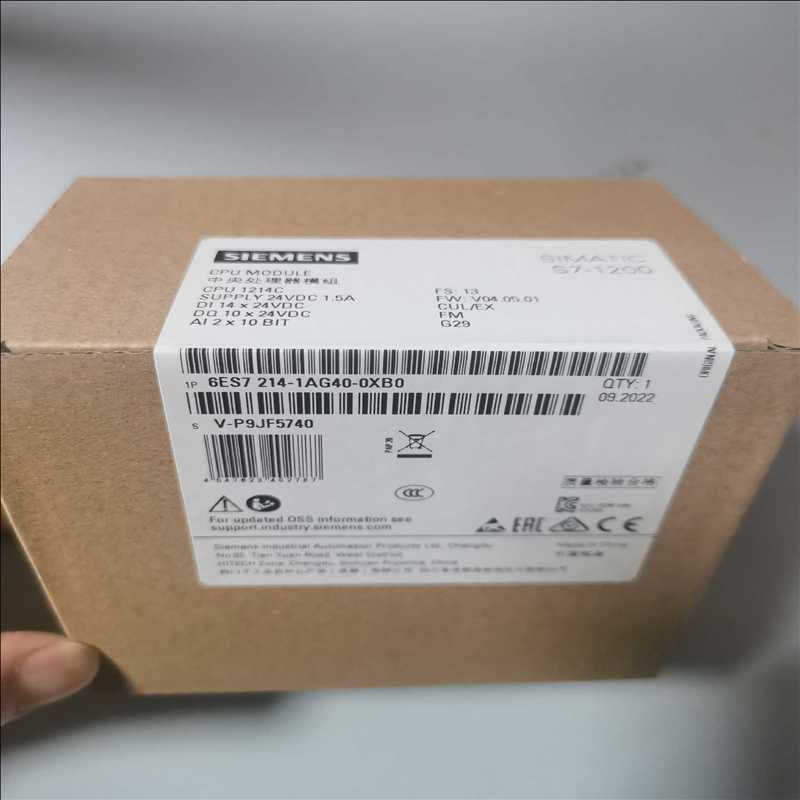 西门子S7-1200CPU模组6ES7 214-1AG40-（崽载电子）