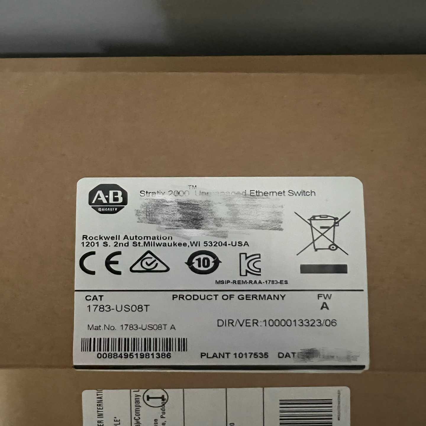 1783-US08T交换机询价