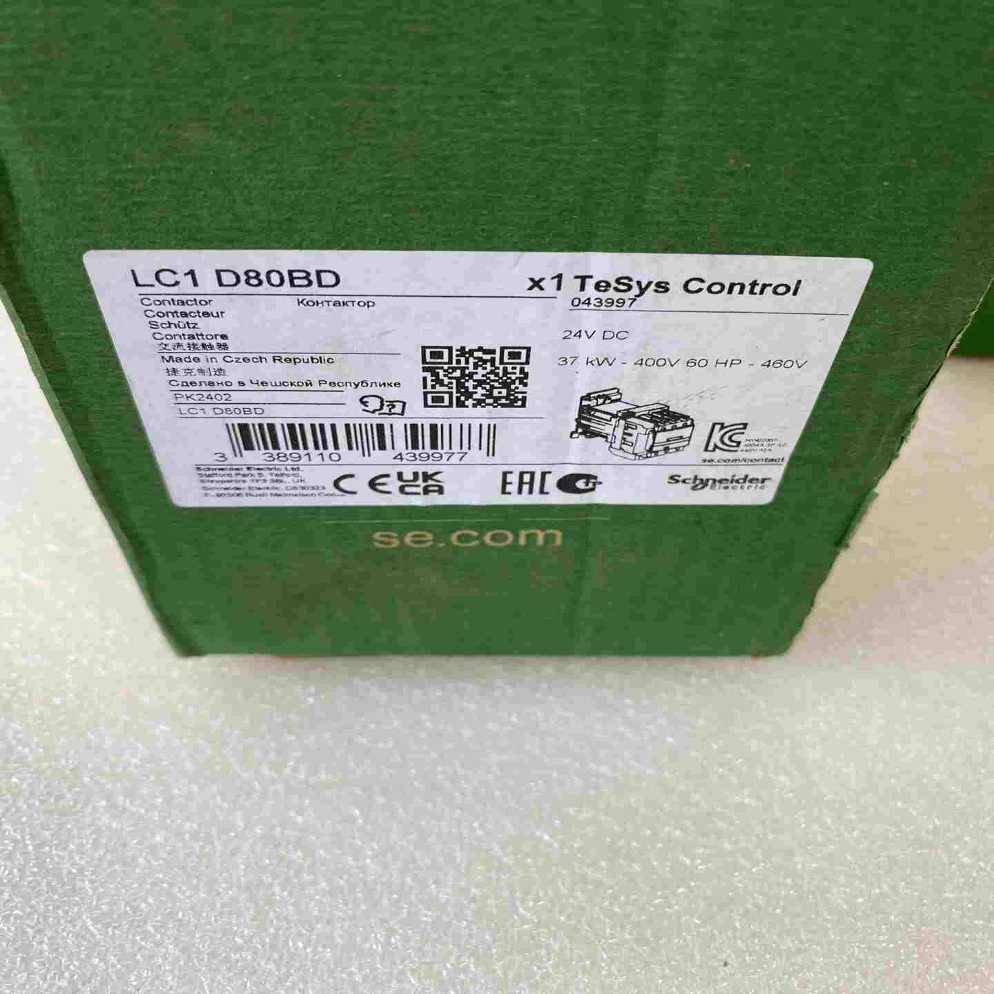 询价~接触器，型号LC1D80BD，实物图拍摄，保证