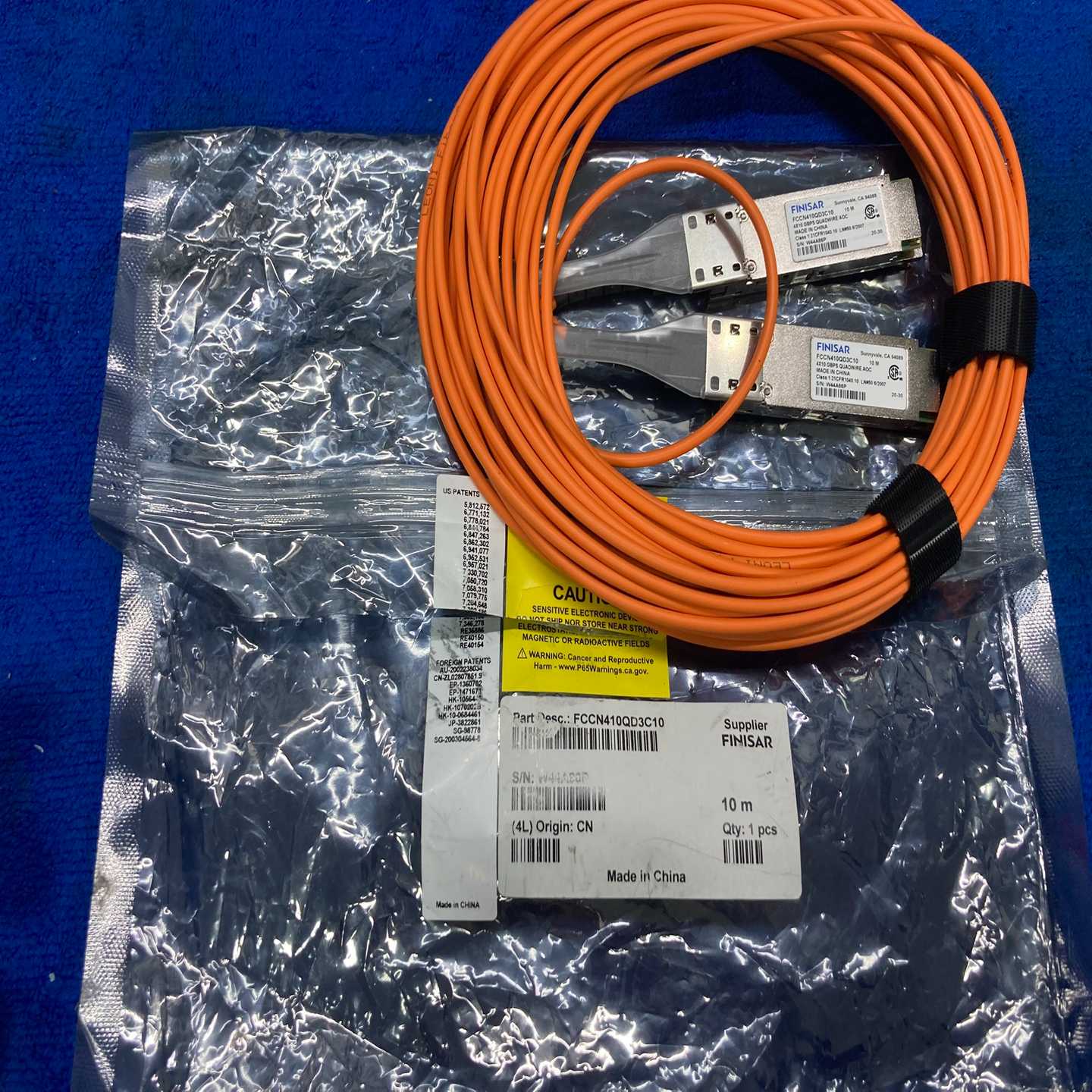 【议价】FINISAR光纤连接器 光模块 10M