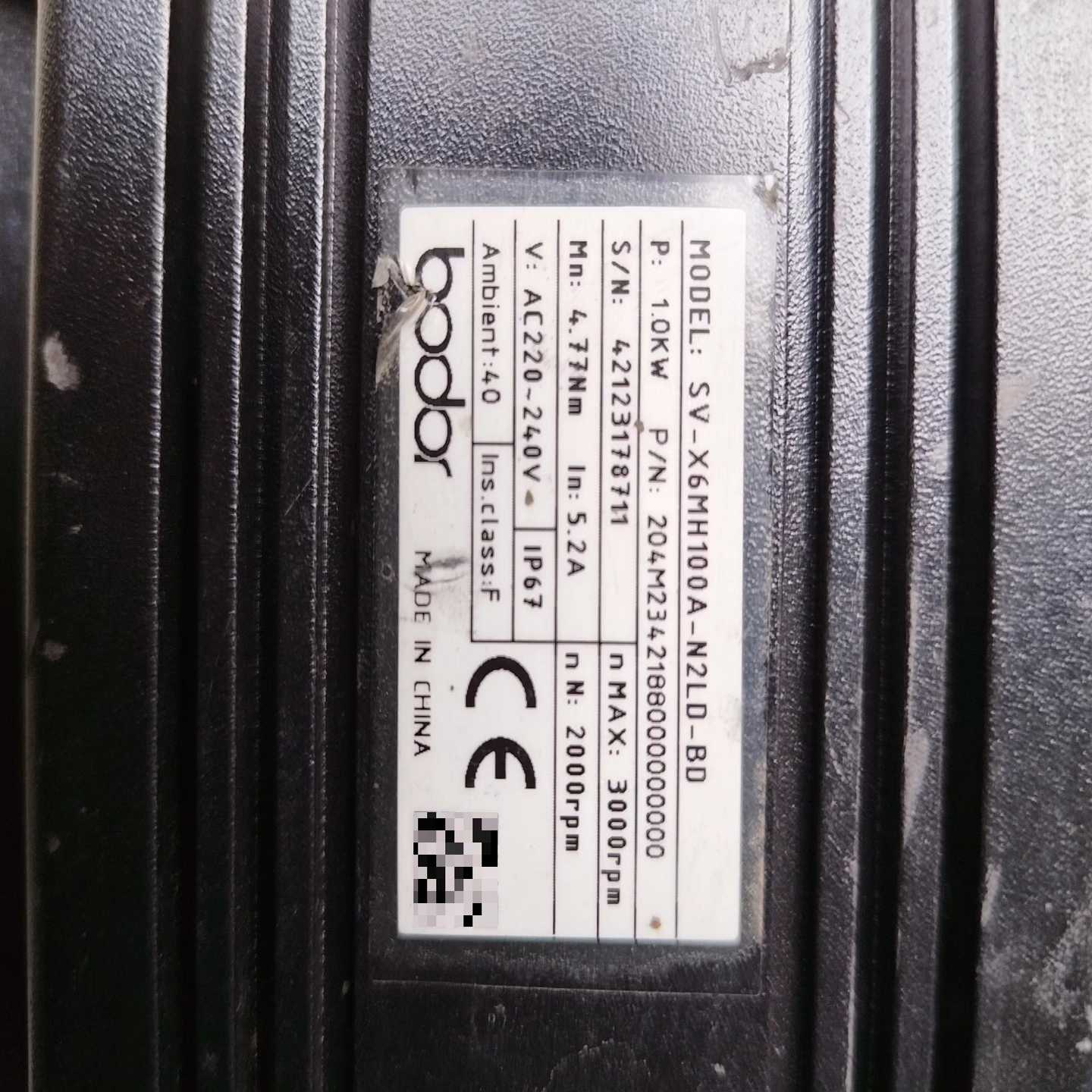 邦德激光伺服电机SV-X6100A-N2LD-B~询价