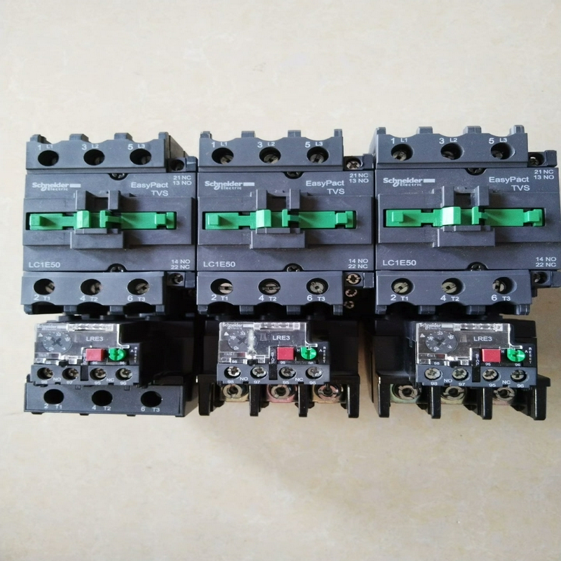 议价正品施耐德交流接触器LC1E50  + LRE355N二手拆