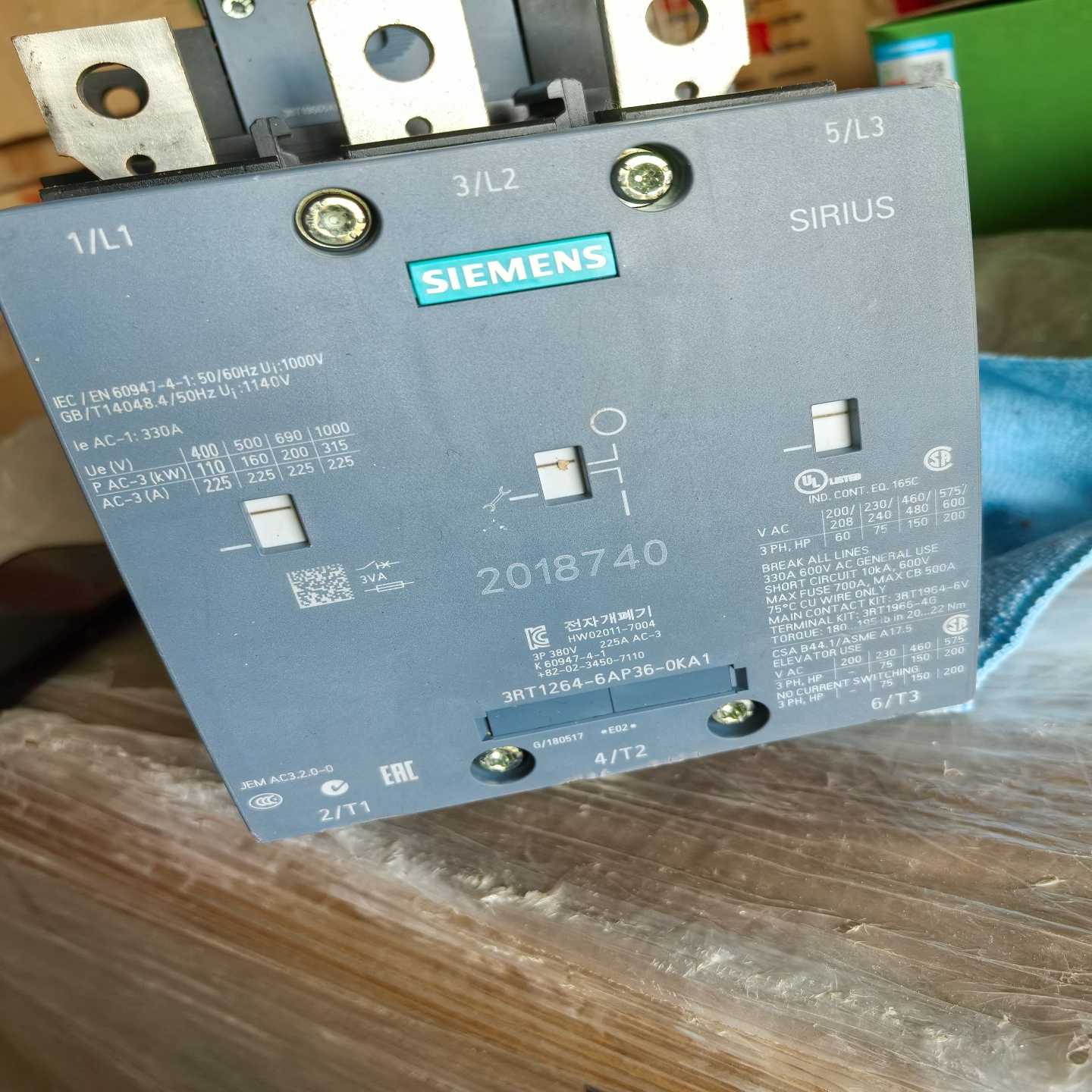 接触器3RT1264-6AP36-0KA1 220-2~询价