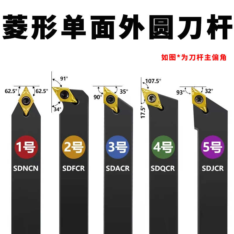 外圆数控刀杆SDNCN/SDACR/SDQCR/SDJCR刀架车床车刀双边倒角