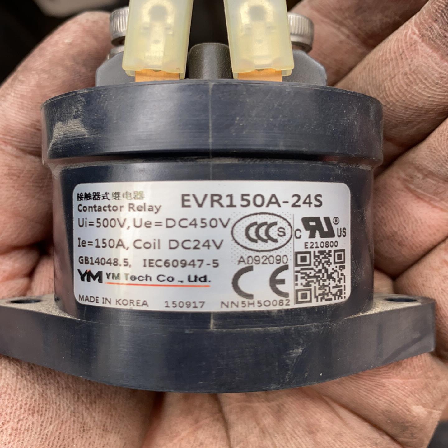 接触器式继电器EVR150A-24S拍前询价