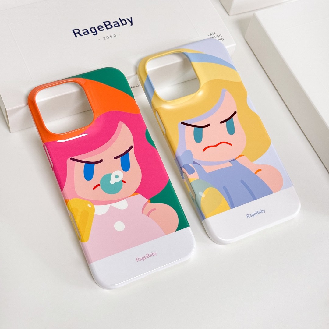 RageBaby怒宝水果派对韩国菲林半包手机壳 IMD磁吸全包手机壳