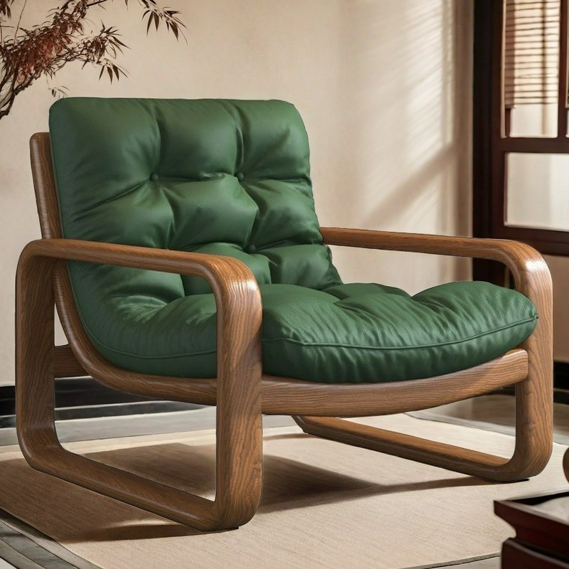 简约现代铁艺沙发椅子休闲躺椅出租房小户型客厅卧室懒人沙发