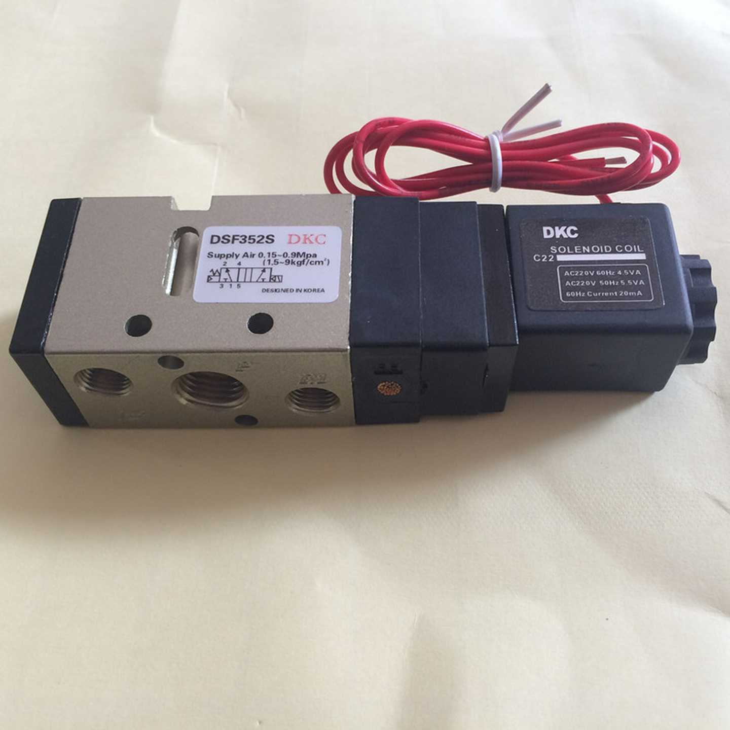 DSF281S电磁阀 先导电控阀DSF352S DSF352D气动换向阀DC24VAC22