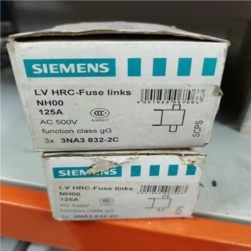 议~熔断器3NA3 832-2C，NH00 125A。