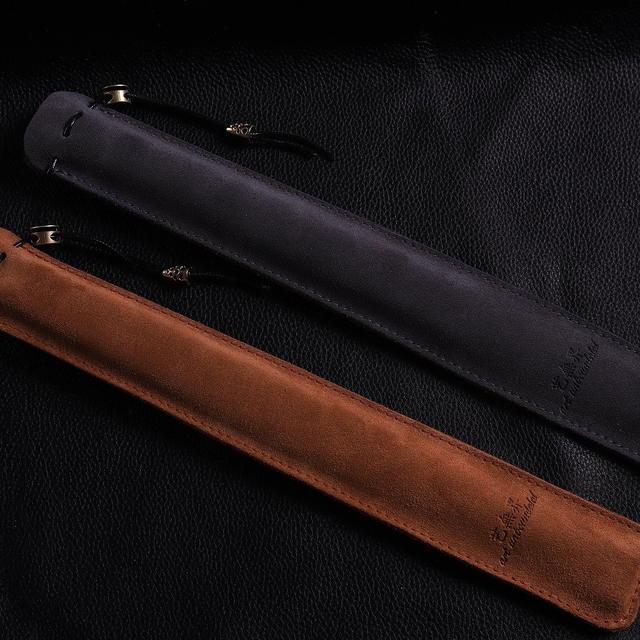 艺无界牛皮扇套文玩玉竹折扇木扇7寸8寸9寸9.5寸都可用的牛皮扇套