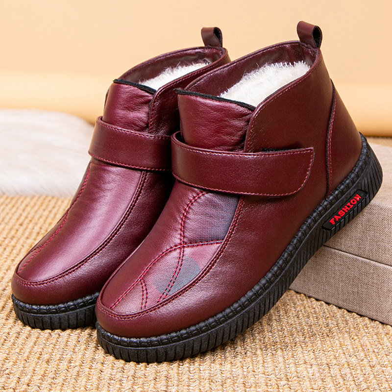 冬季加绒老北京妈妈鞋防滑棉鞋靴子女加厚保暖中老年奶奶鞋雪地靴,女鞋,时尚雪地靴,淘宝优惠券,粉丝福利购,淘宝优惠卷