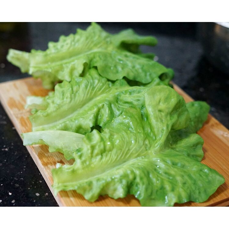 一包10片 仿真生菜叶子 假蔬菜片叶模型酒店垫肉装饰食物摆件道具