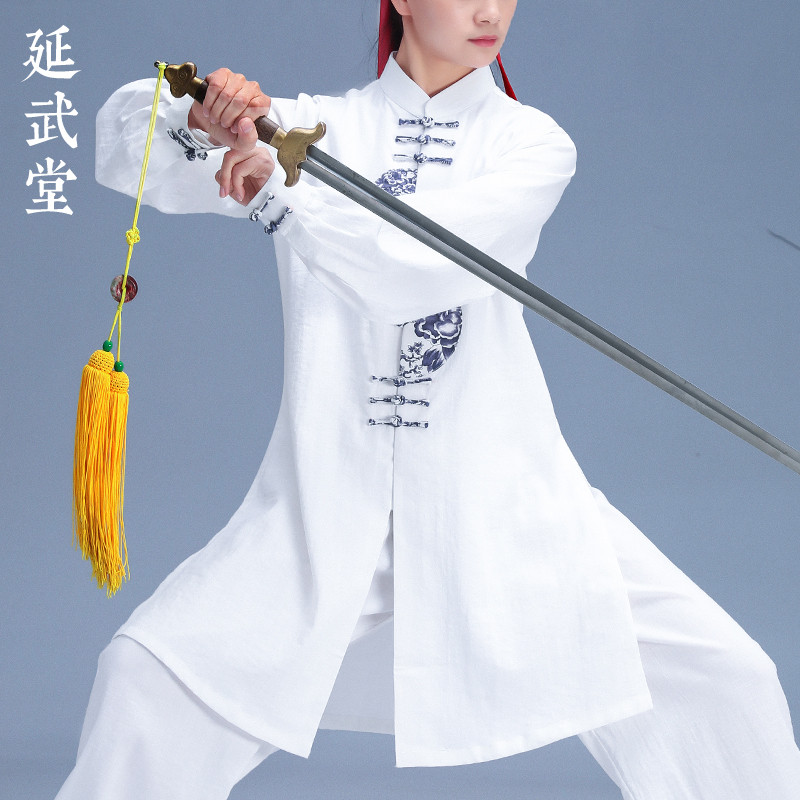 延武堂2025春秋太极服武术表演练功中老年套装太极拳服装中国风