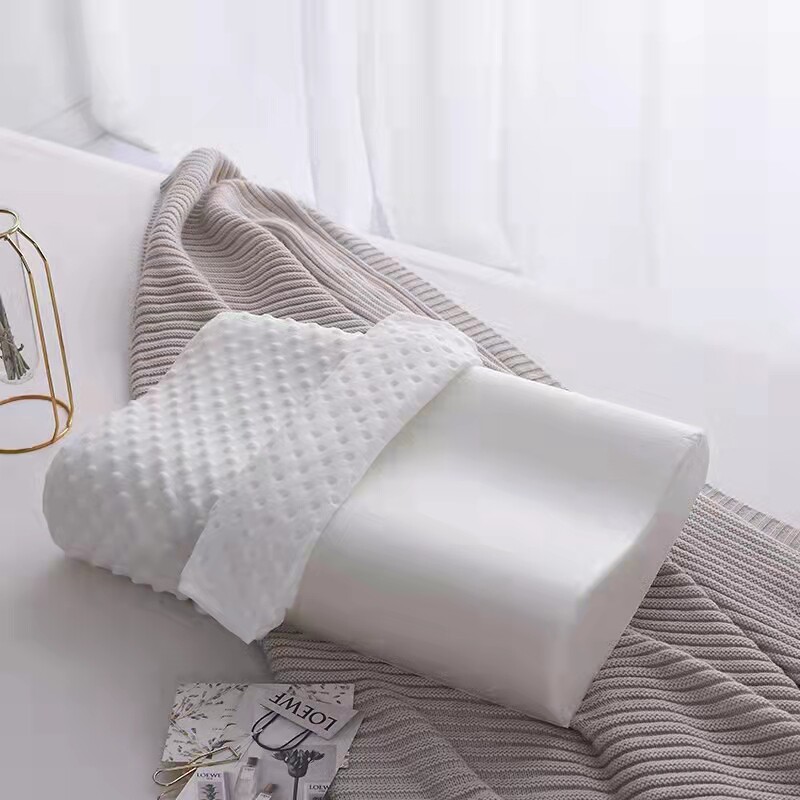 护颈助眠防落枕乳记忆棉枕胶枕慢回弹按摩护颈椎家用防螨保健枕头