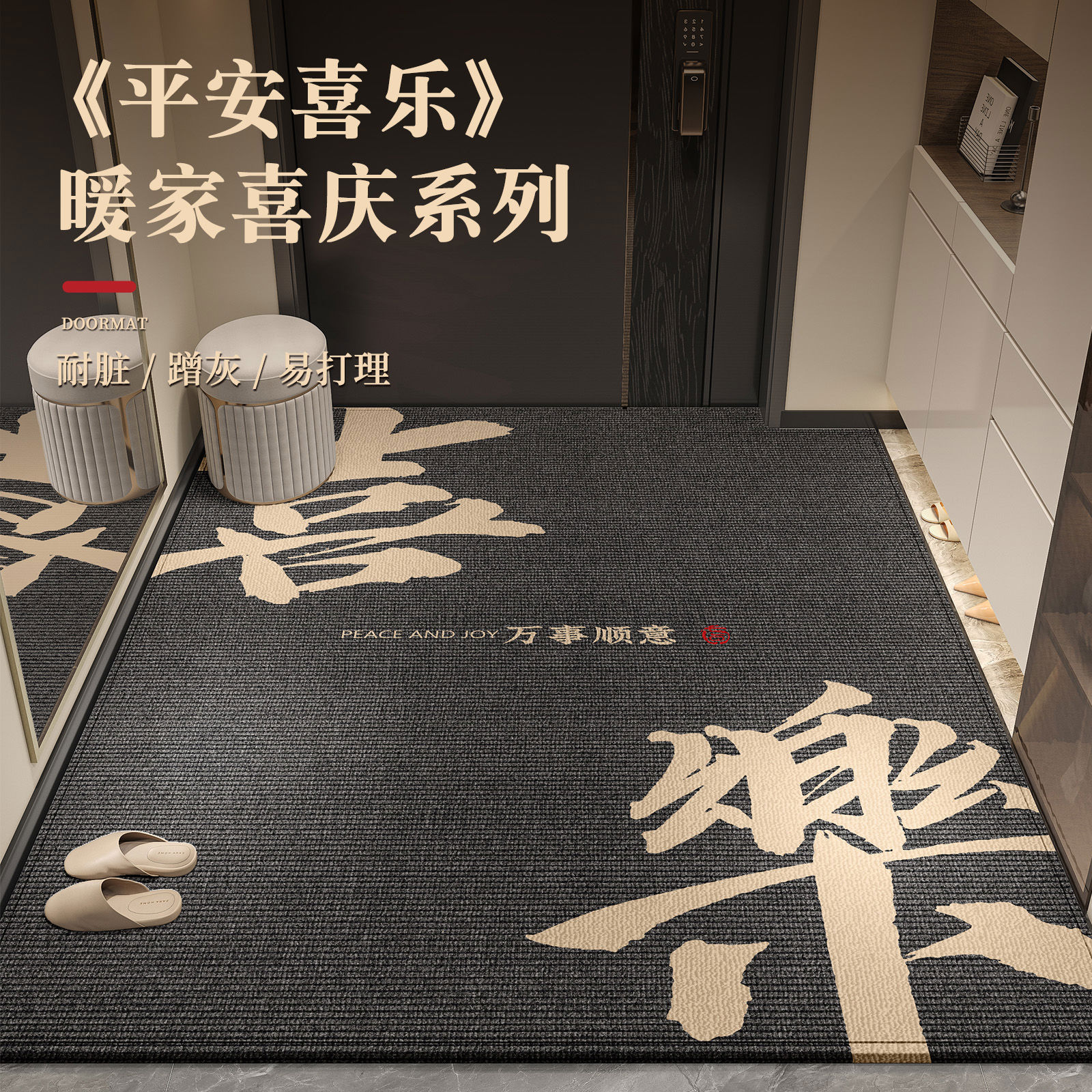 地垫入户门垫2025新款高级进门门口家用玄关地毯耐脏免洗防滑
