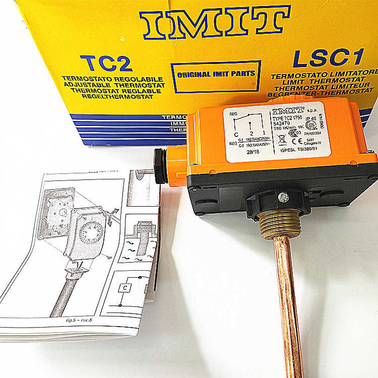 意大利依米特IMIT可调温度控制器 TC2 1750 542470 0-90度温