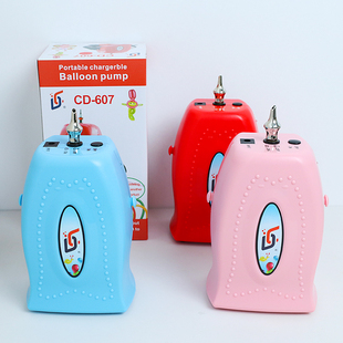 CD607长条打气机便携式蓄电池充气机电动打气筒气泵儿童魔术