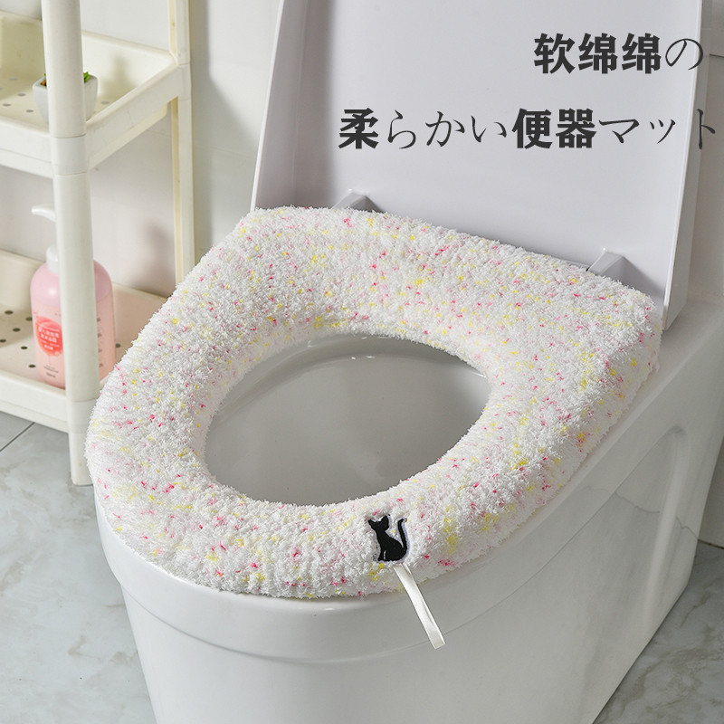 新款厕所加厚马桶垫坐垫方形四季通用马桶圈坐便套垫家用垫子冬季