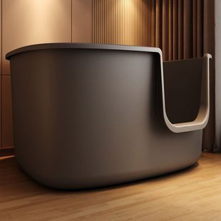 巨无霸猫砂盆超大号防外溅猫厕所70cm加高猫屎盆缅因幼猫巨型沙盆