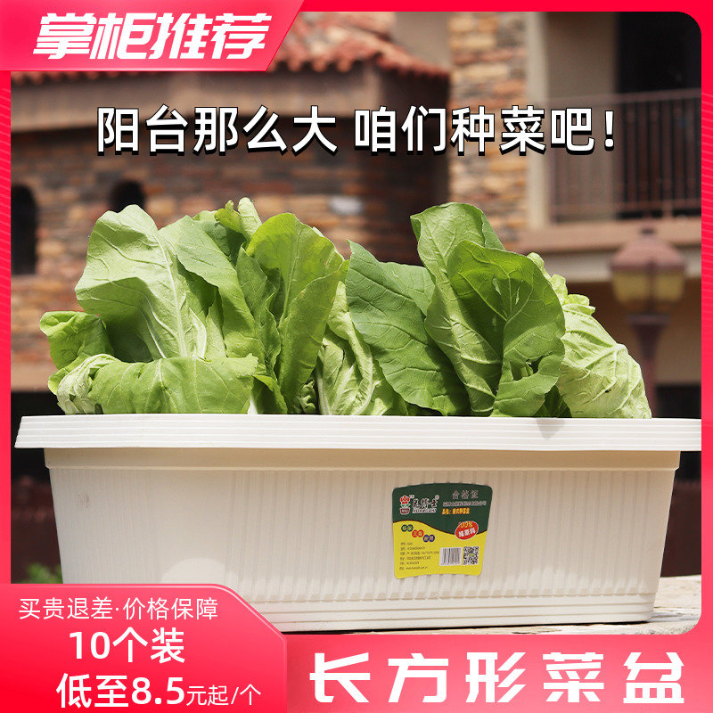 家用特大塑料长方形种菜盆阳台庭院蔬菜种植箱长条花盆育苗盆
