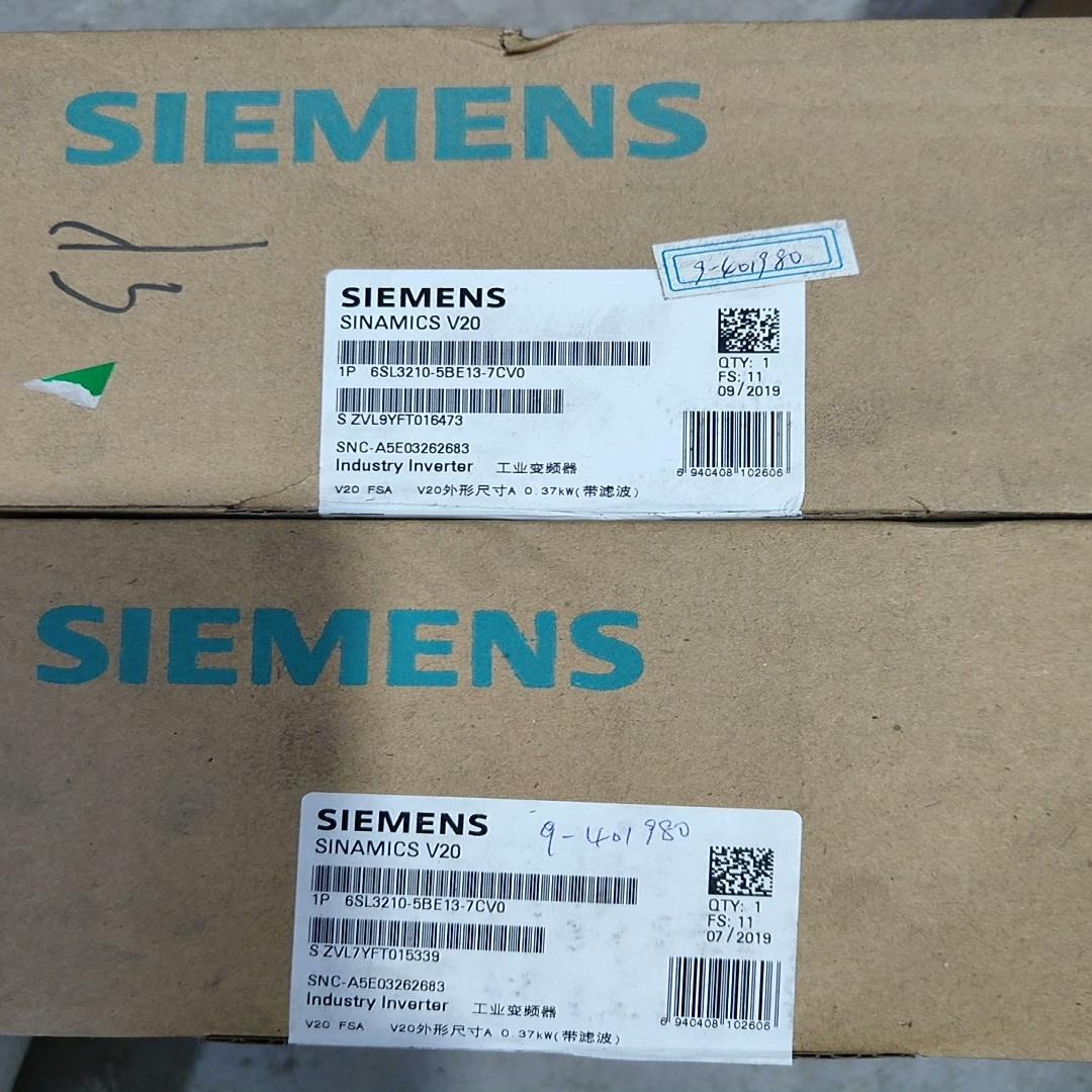 【议价】西门子变频器6SL3210-5BE13-7CV0 2台有包装