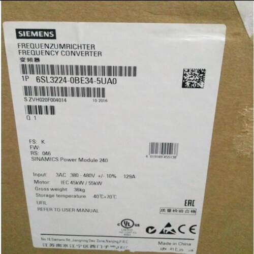6SL3224-0BE13-7UA0     1250~询价
